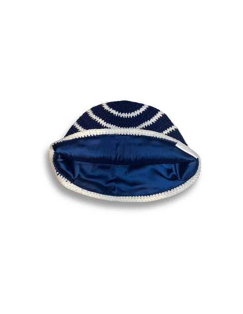 Waves Satin-lined Crochet Bucket Hat