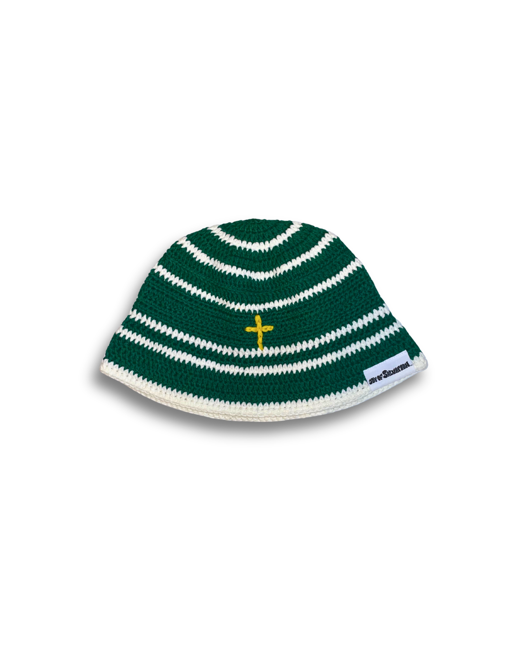 Green Pastures Satin-lined Crochet Bucket Hat