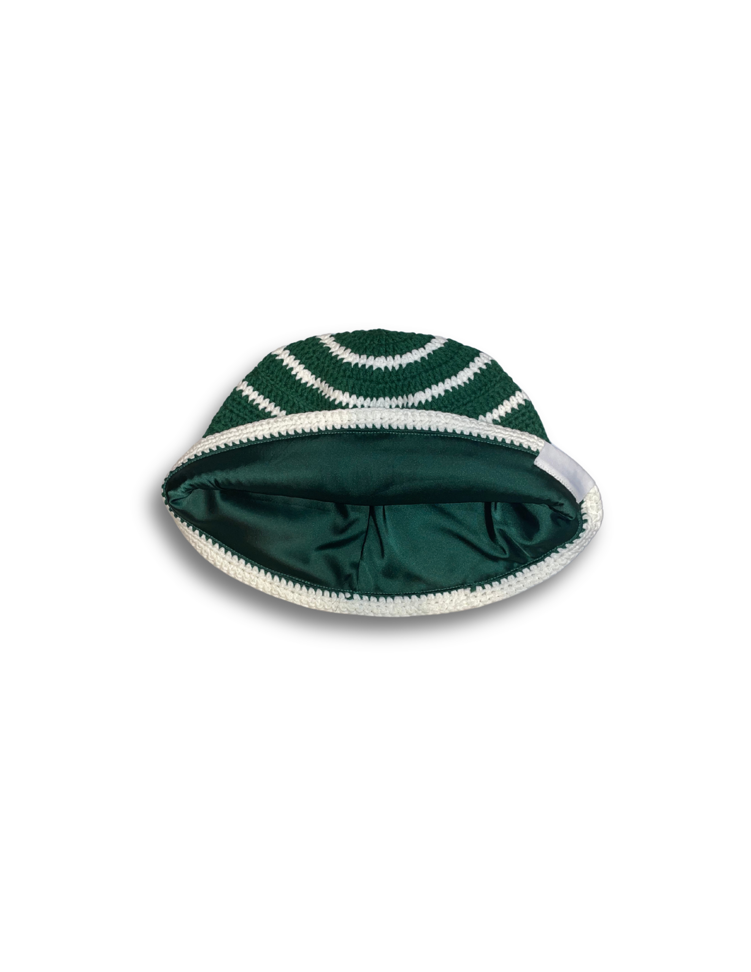 Green Pastures Satin-lined Crochet Bucket Hat