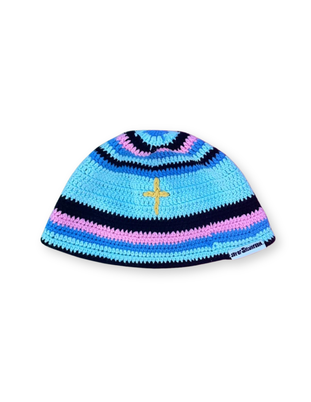 JOS Satin-lined Crochet Bucket Hat