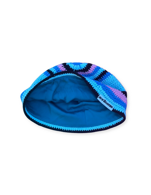 JOS Satin-lined Crochet Bucket Hat