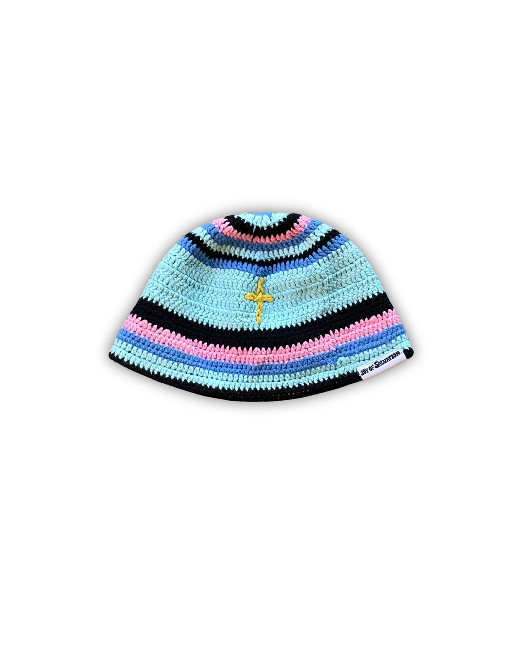 JOS Satin-lined Crochet Bucket Hat